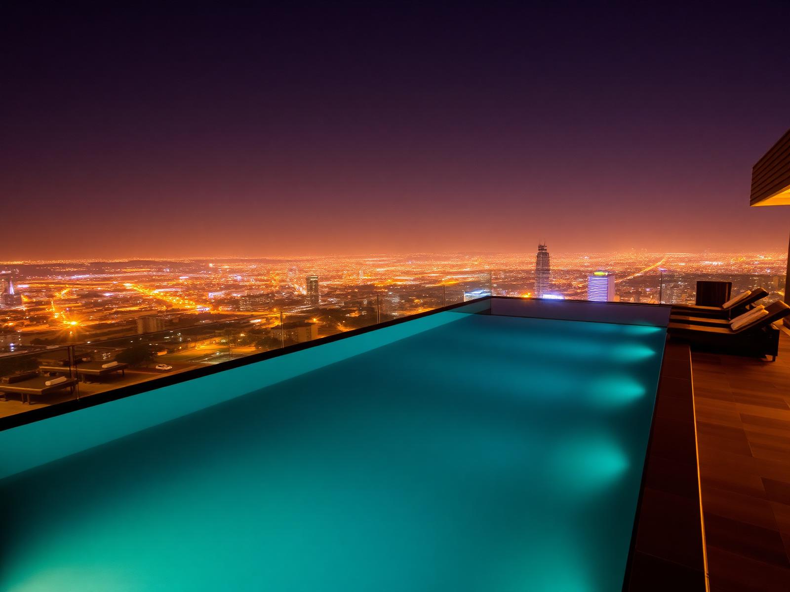 Rooftop infinity pool